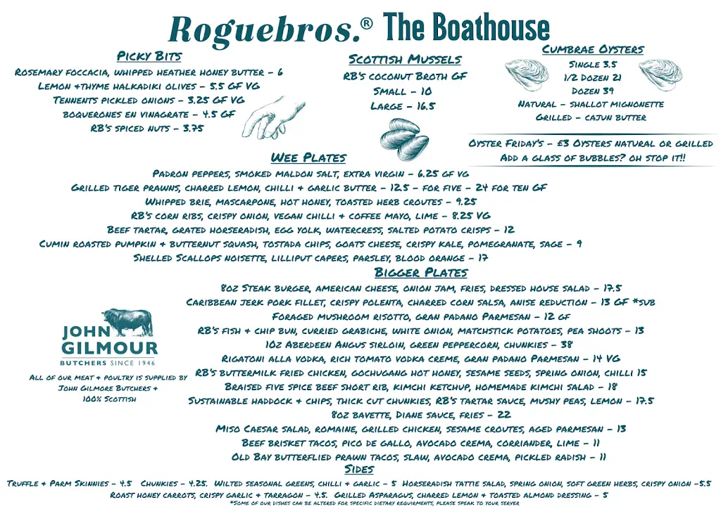 Menu_Rogue Bros The Boat House_Queensferry_immagine_1