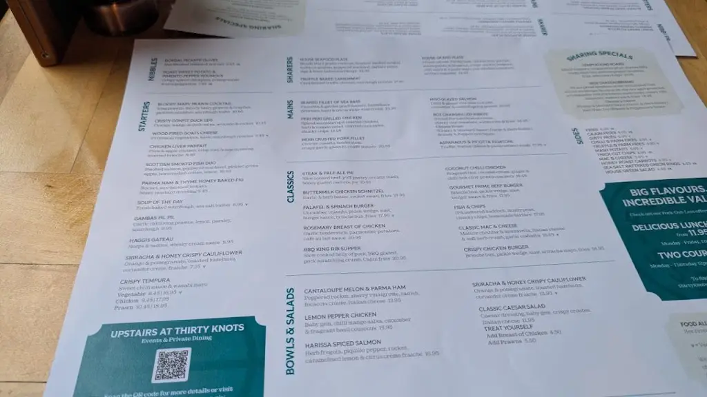 Menu_Thirty Knots_Queensferry_image_2