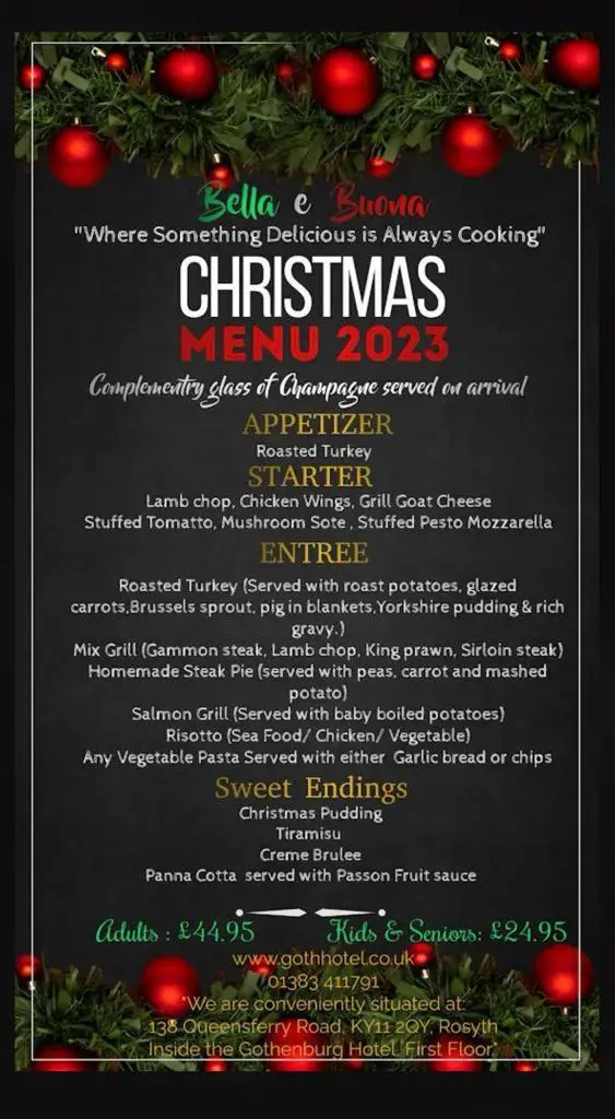 Menu_Bella e Buona_Rosyth_image_1