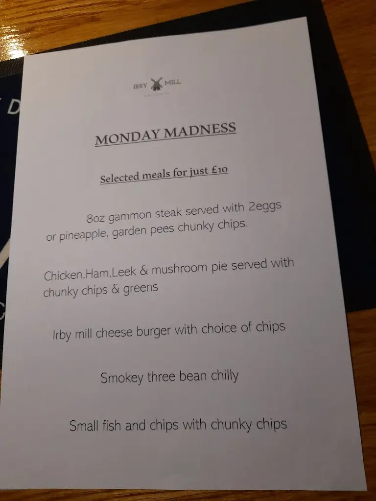 Menu_Irby Mill_Birkenhead_image_3