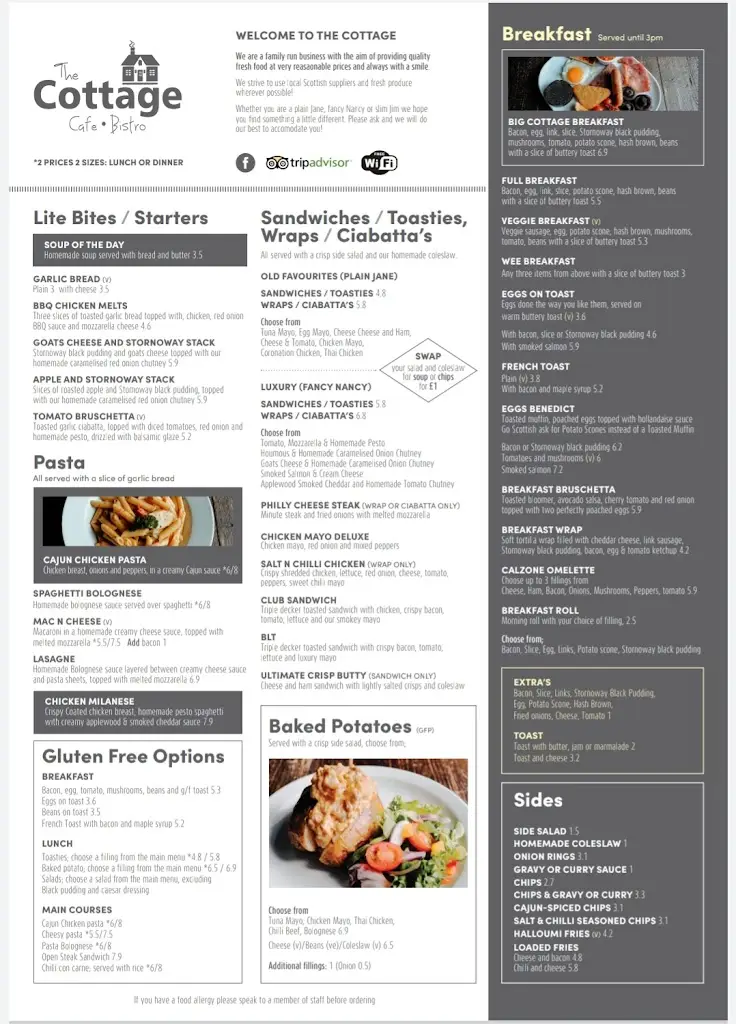 Menu_The Cottage Cafe Bistro_Port Glasgow_image_1