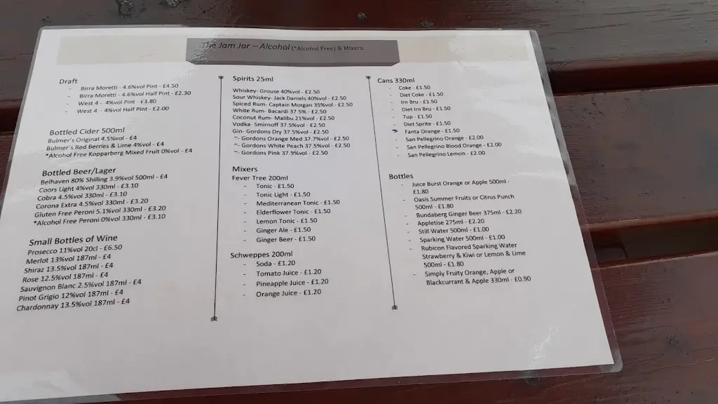 Menu_The Jam Jar_Rothesay_image_3