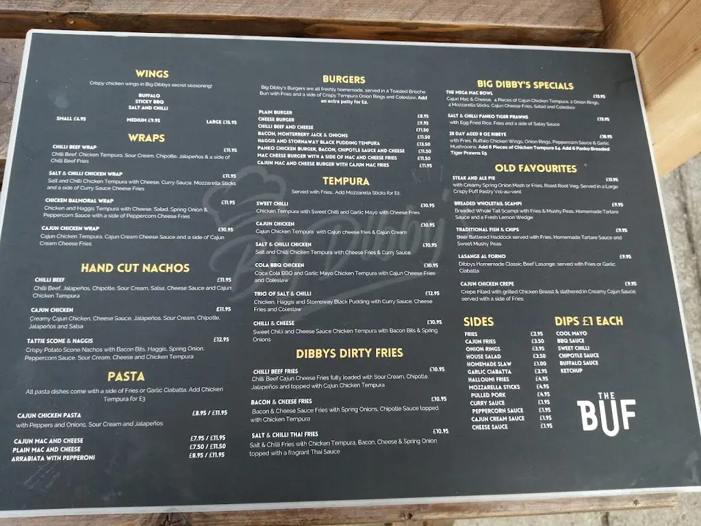 Menu_The Buf_Prestwick_image_1
