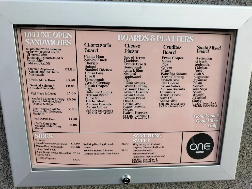 Menu_One 11 Main St_Prestwick_image_2