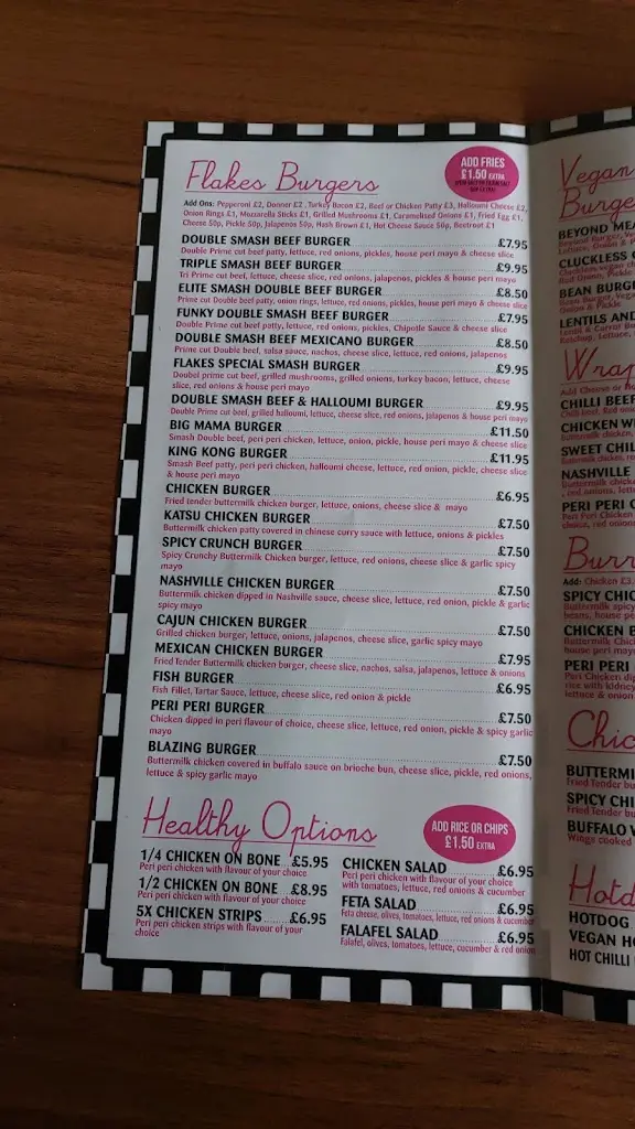 Menu_Flakes Diner_Prestwick_image_1