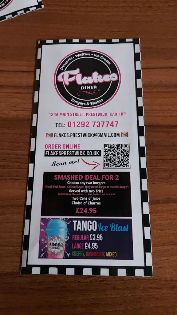 Menu_Flakes Diner_Prestwick_image_2
