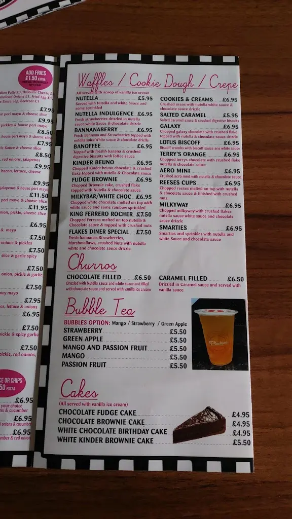 Menu_Flakes Diner_Prestwick_image_4