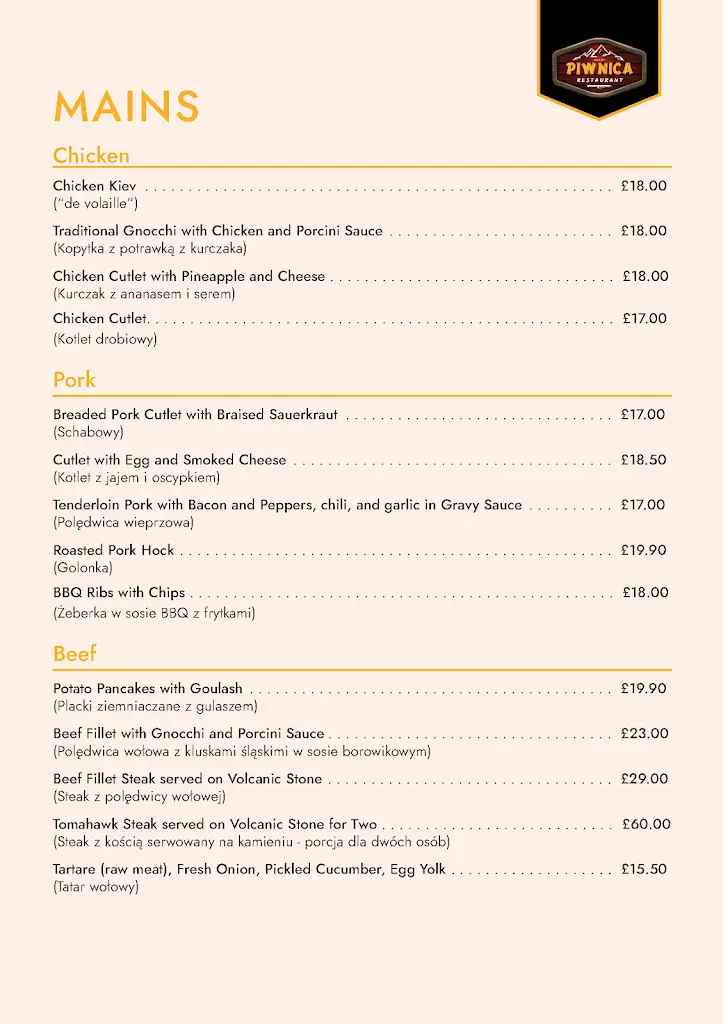 Menu_Piwnica Restaurant_Redding_image_4