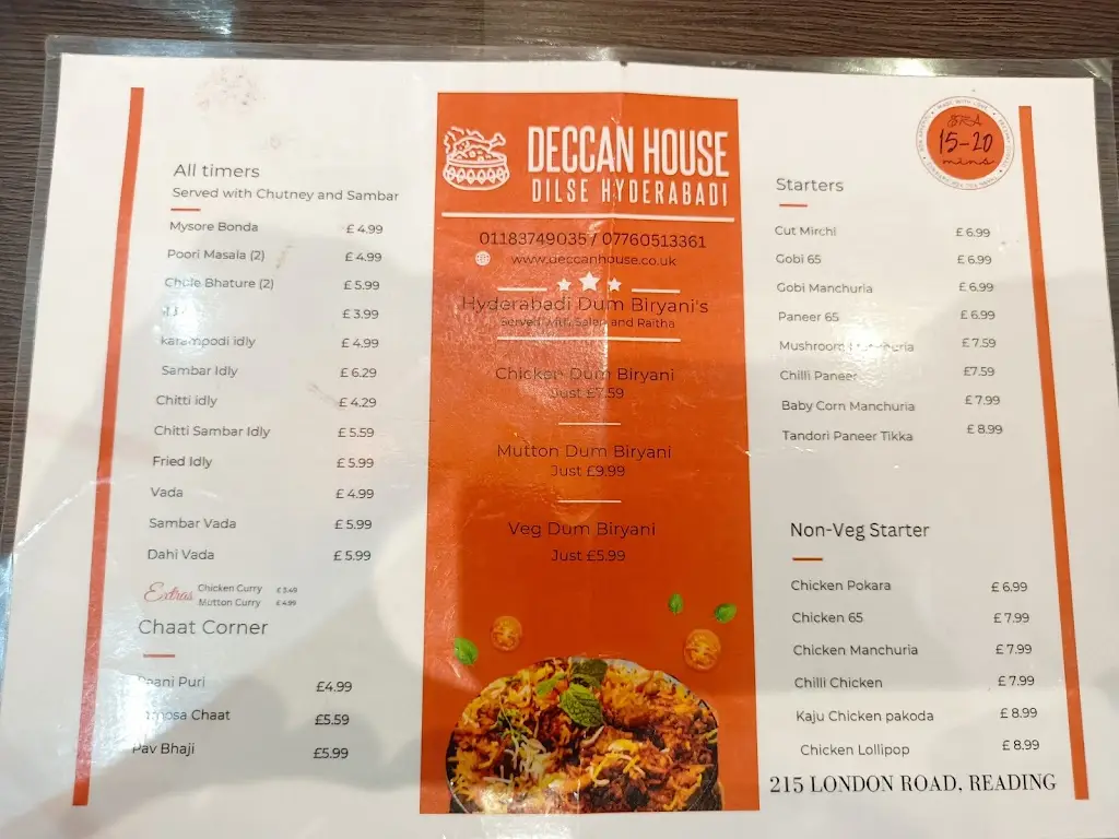 Menu_Deccan House_Redding_immagine_4