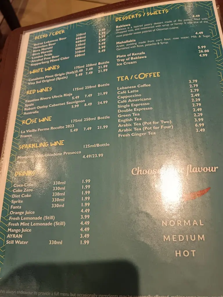 Menu_Lebanese Flavours - Mezze, Bar, Grill_Redding_image_2