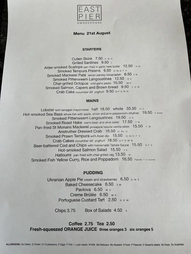 Menu_East Pier_Saint Monans_imagen_1