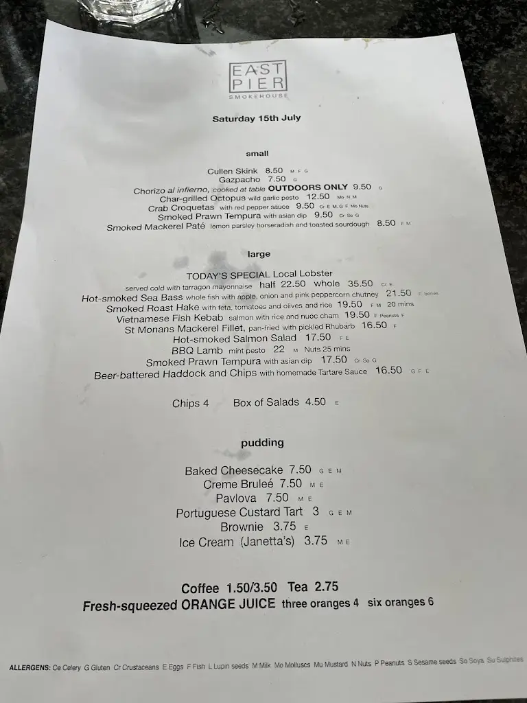 Menu_East Pier_Saint Monans_imagen_2