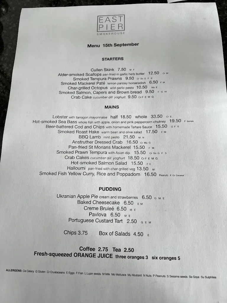 Menu_East Pier_Saint Monans_imagen_3