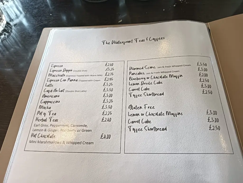 Menu_The Waterfront_Saint Monans_image_1