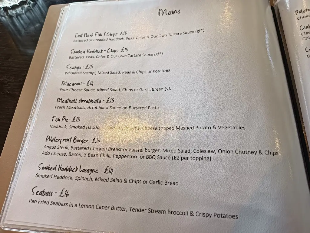 Menu_The Waterfront_Saint Monans_image_2