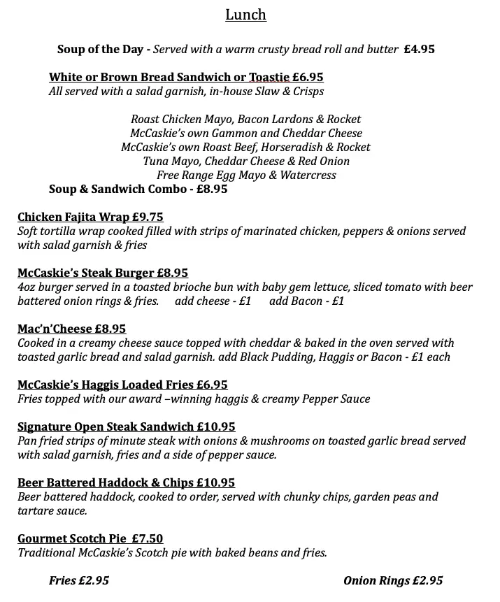 Menu_The Butcher's Café by McCaskie's_Skelmorlie_image_2