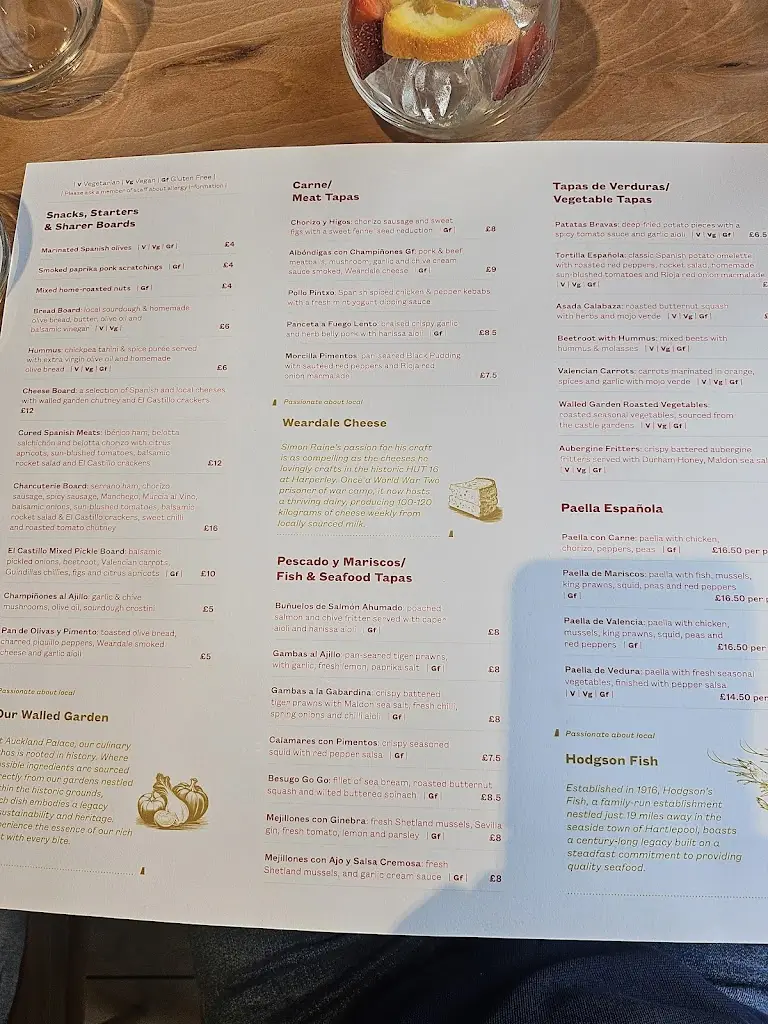 Menu_El Castillo - Tapas Restaurant_Bishop Auckland_image_2