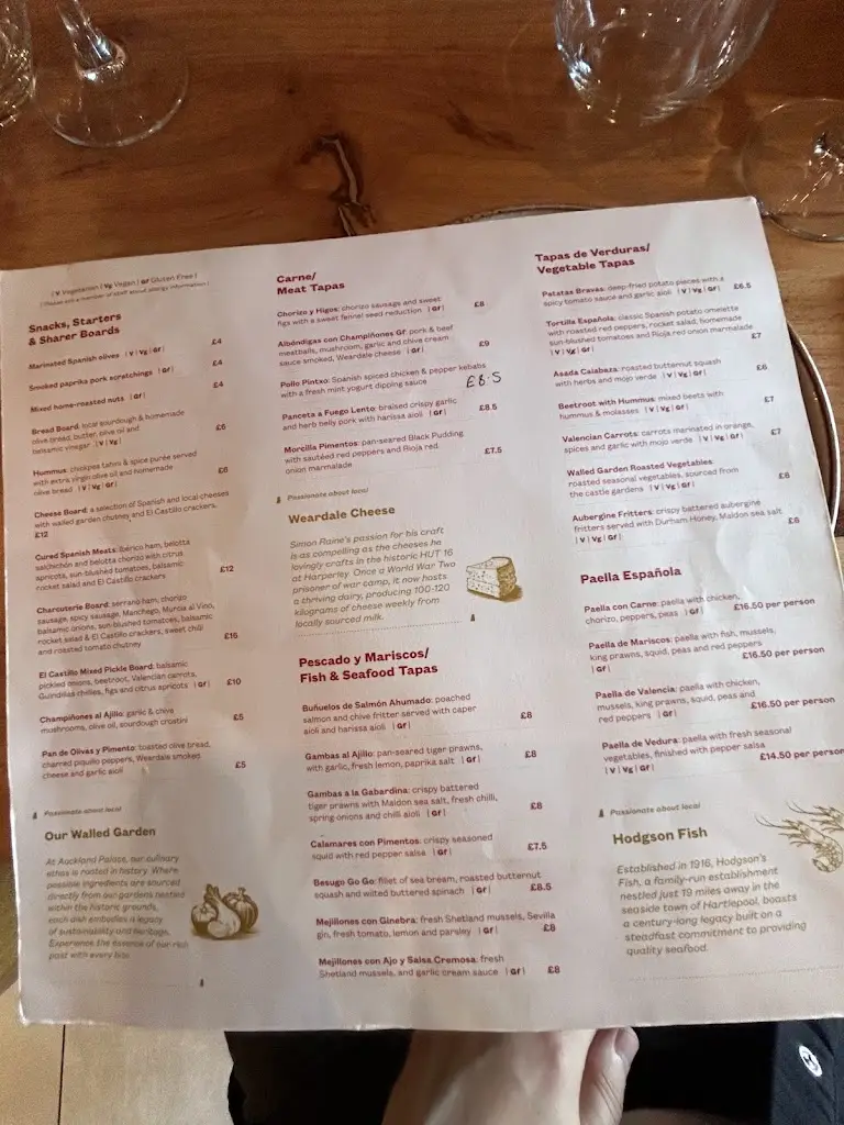 Menu_El Castillo - Tapas Restaurant_Bishop Auckland_image_4