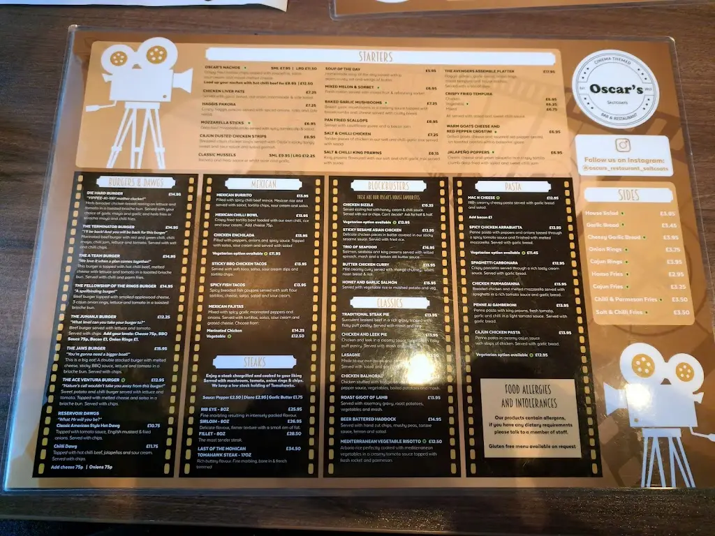 Menu_Oscar's Saltcoats_Saltcoats_image_1