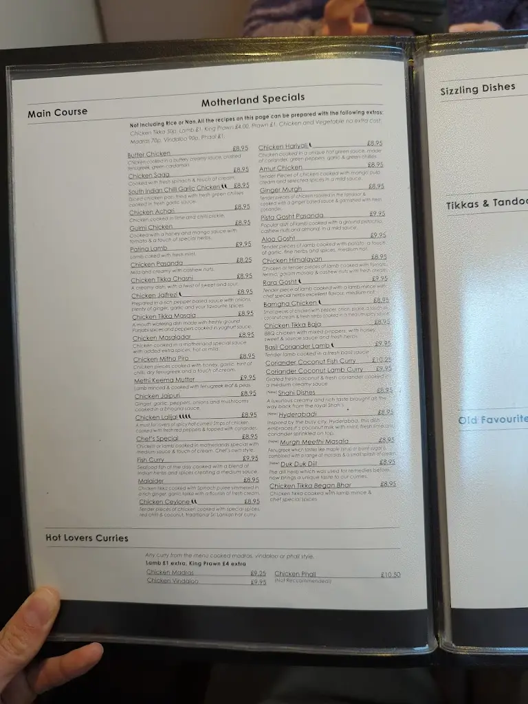 Menu_Motherland Spice_Saltcoats_immagine_4