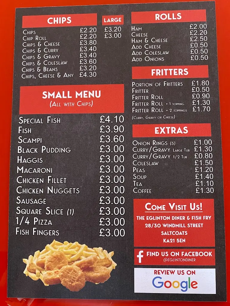 Menu_Eglinton Diner Fish Fry_Saltcoats_image_1