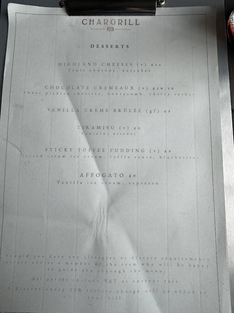 Menu_Chargrill Restaurant Portree_Portree_image_3