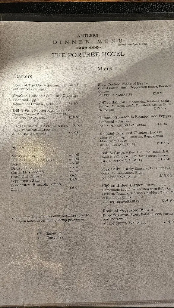 Menu_Antlers Bar and Grill_Portree_immagine_3