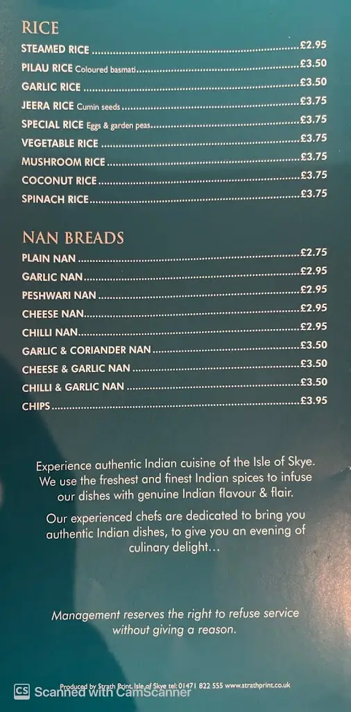 Menu_Taste Of India_Portree_image_2