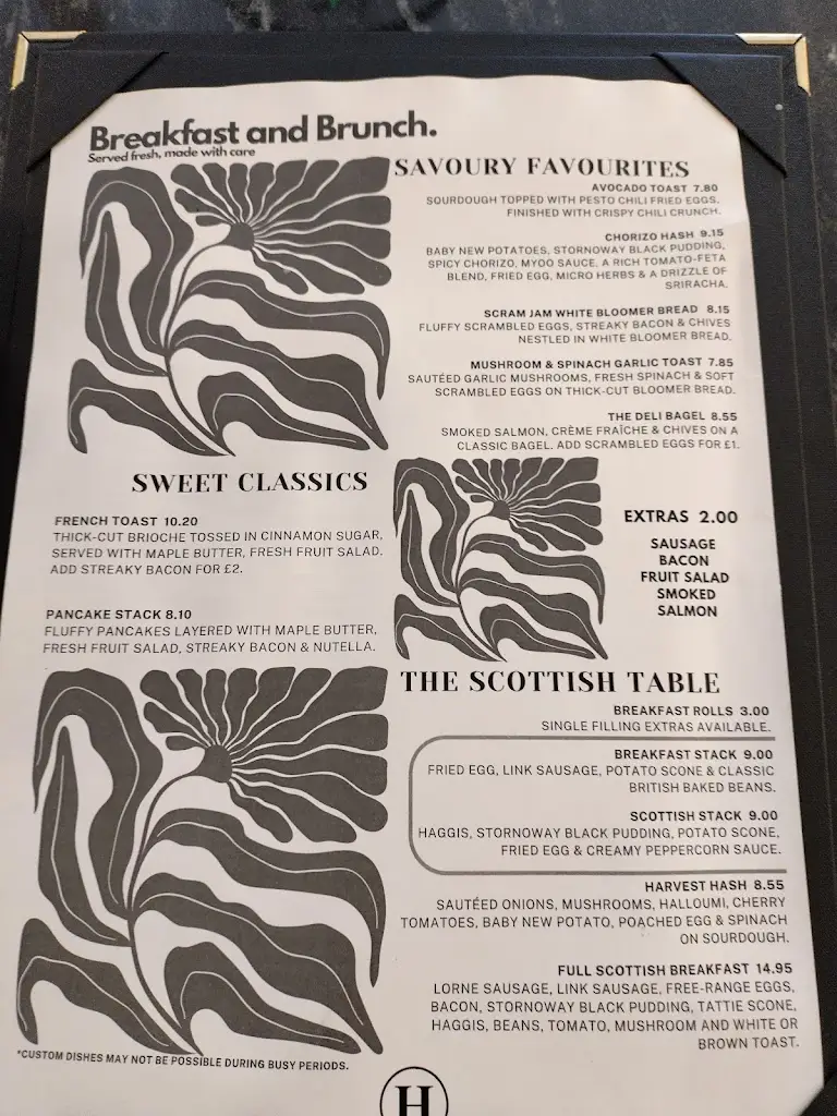 Menu_Hugh's Restaurant_Rutherglen_image_1