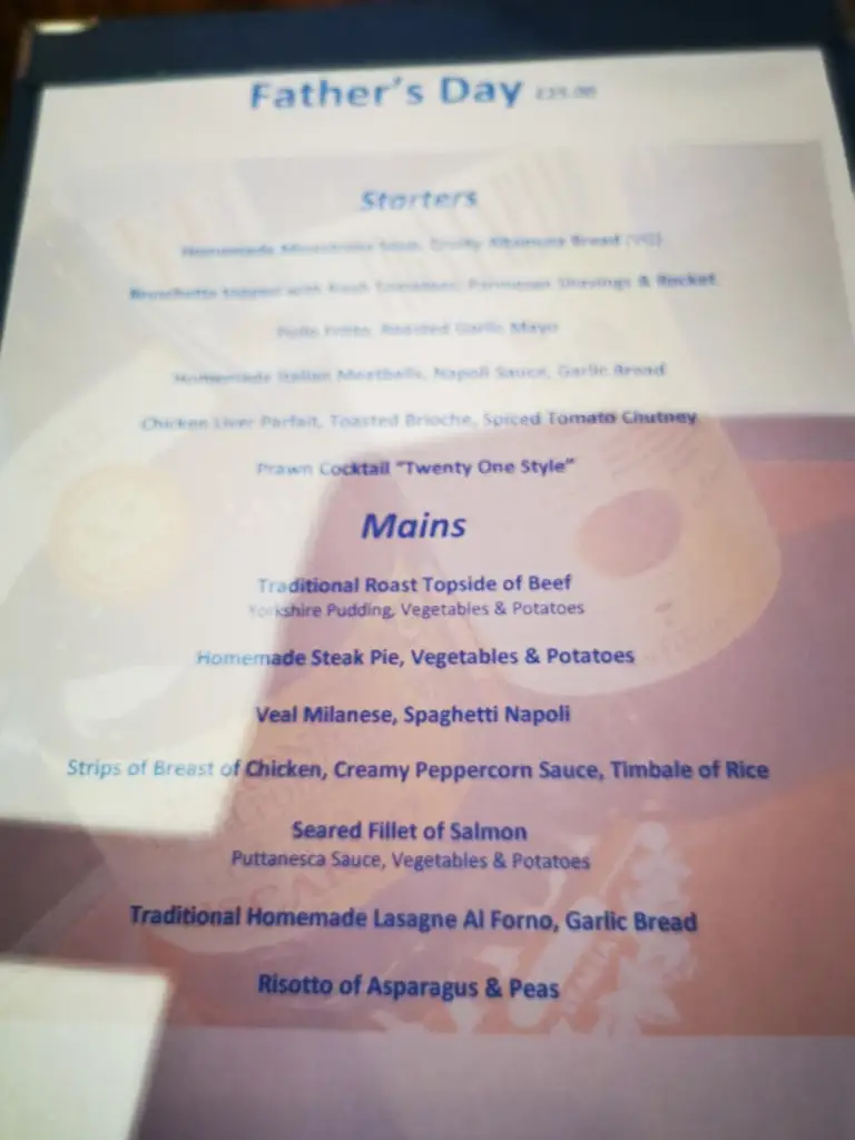 Menü_Twenty One Restaurant_South Lanarkshire_Bild_4