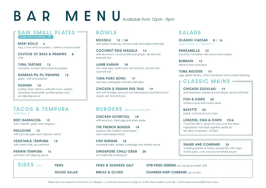 Menu_Rick Stein, Sandbanks Restaurant and Bar_Sandbank_image_1