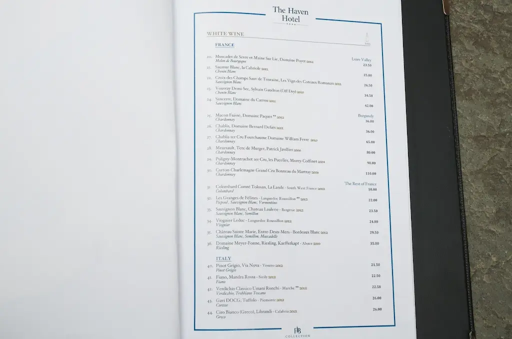 Menu_The Point Restaurant_Sandbank_image_1