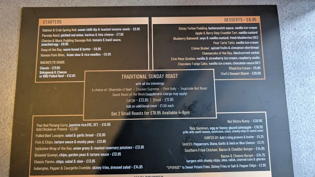 Menu_Bishops Lodge_Bishop Auckland_immagine_1