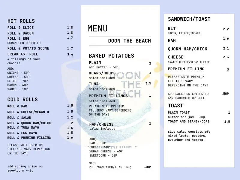 Menu_Doon The Beach Community Cafe_Stevenston_image_3
