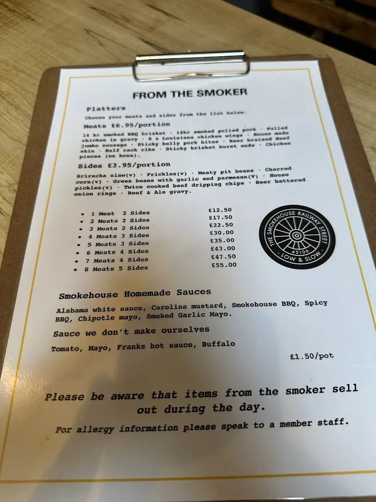 Menu_The Smokehouse_Bishop Auckland_immagine_1