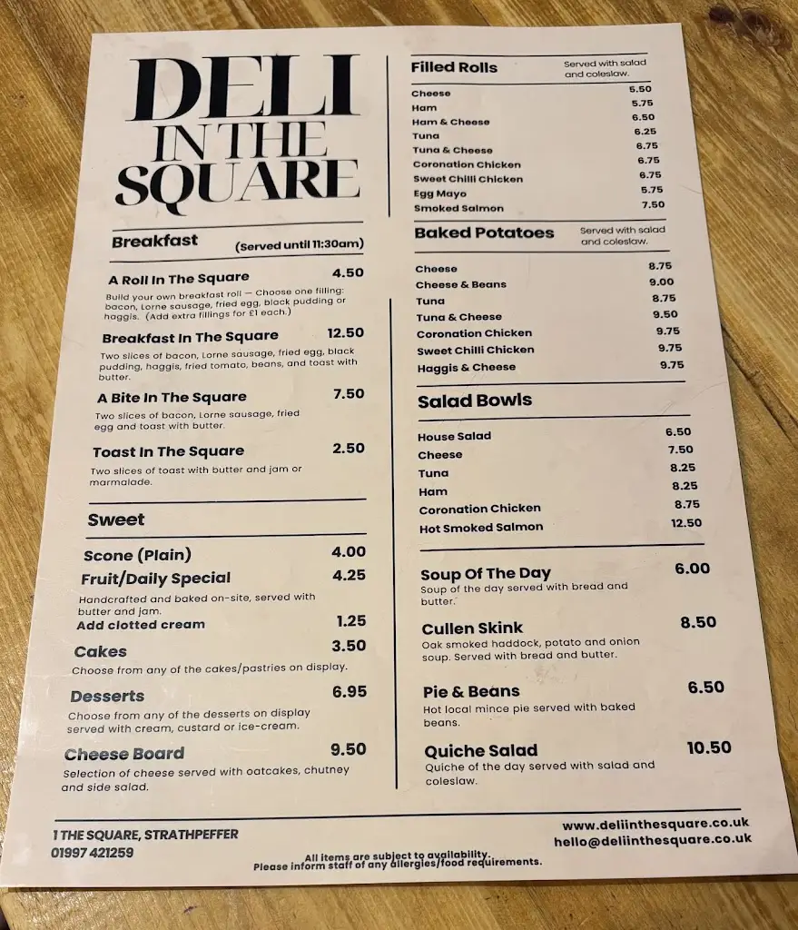 Menu_Deli In The Square_Strathpeffer_image_1