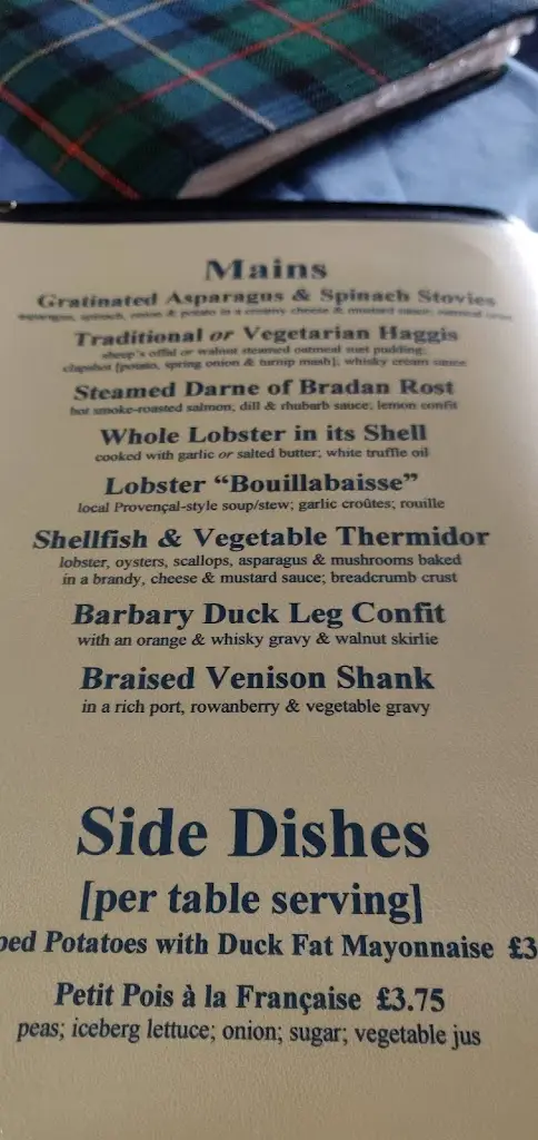 Menu_The Oystercatcher_Tain_image_1