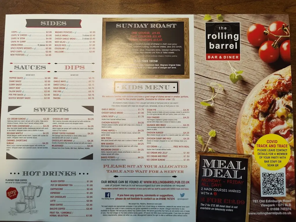 Menu_The Rolling Barrel_Uddingston_immagine_1