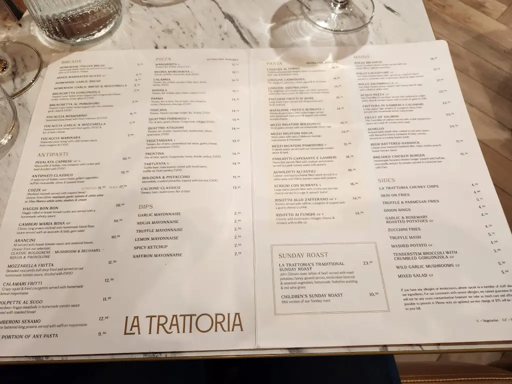 Menu_La Trattoria_Tranent_image_1