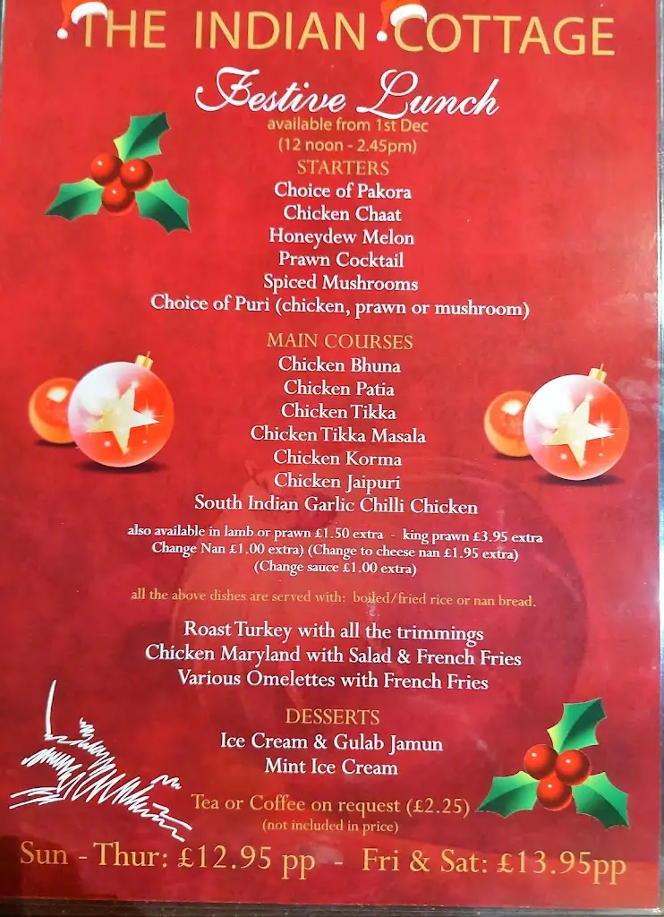 Menu_The Indian Cottage_Twechar_immagine_1