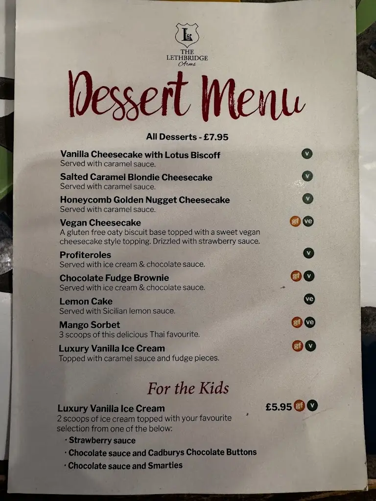 Menu_The Lethbridge Arms_Bishops Lydeard_image_1