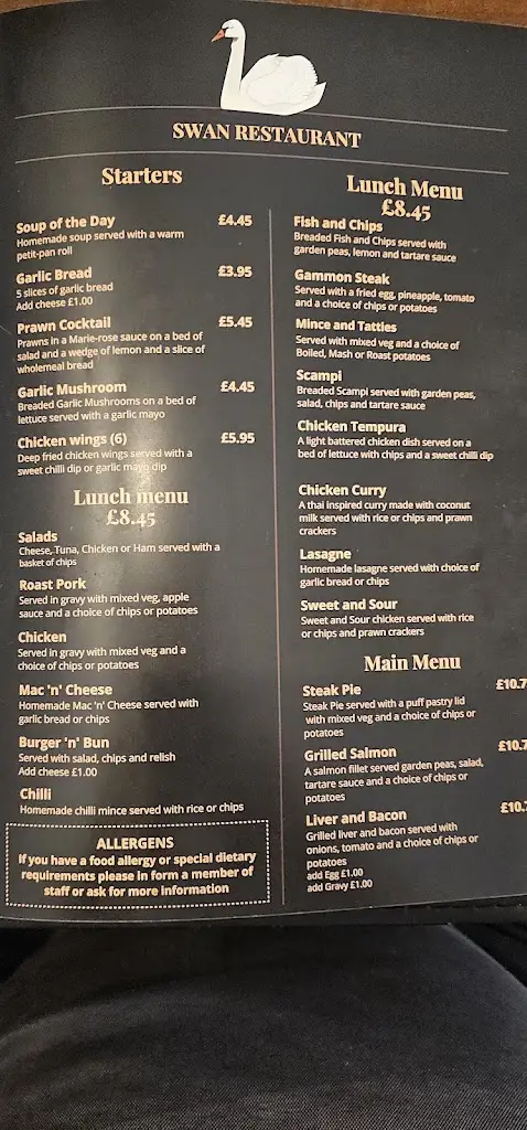 Menu_The Swan Restaurant - Troon_Troon_image_1