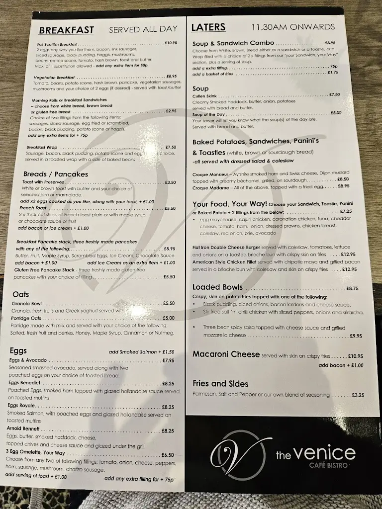 Menu_The Venice Cafe_Troon_image_3