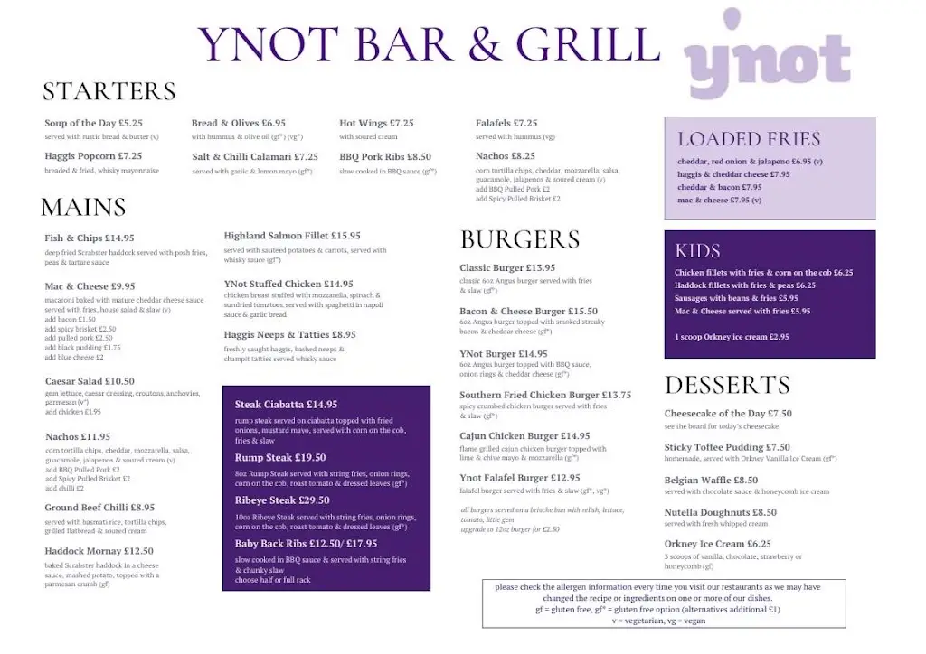 Menu_Y Not Bar & Grill_Thurso_image_2