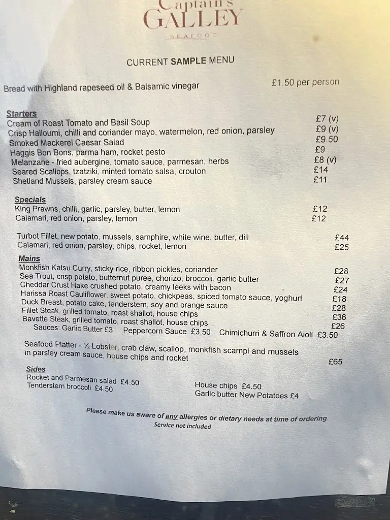 Menu_The Galley_Thurso_image_1