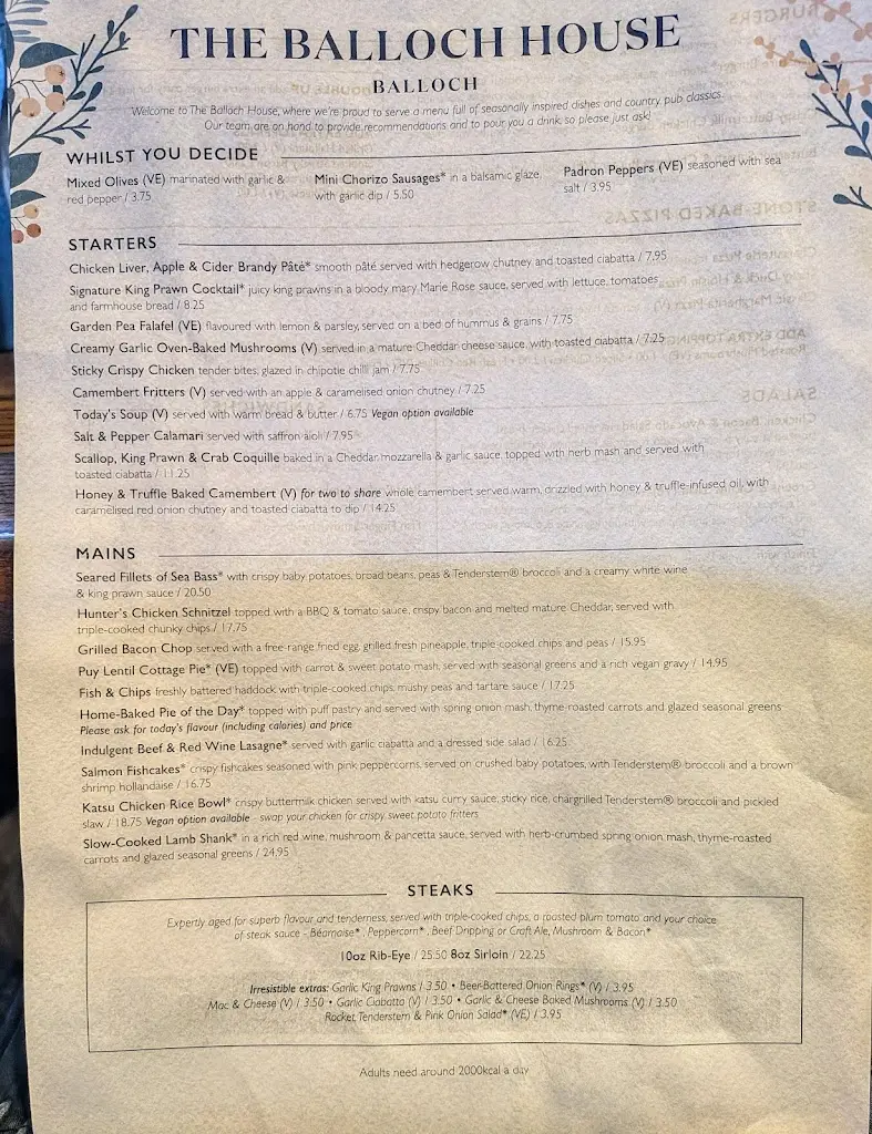 Menu_The Balloch House_Vale of Leven_image_1