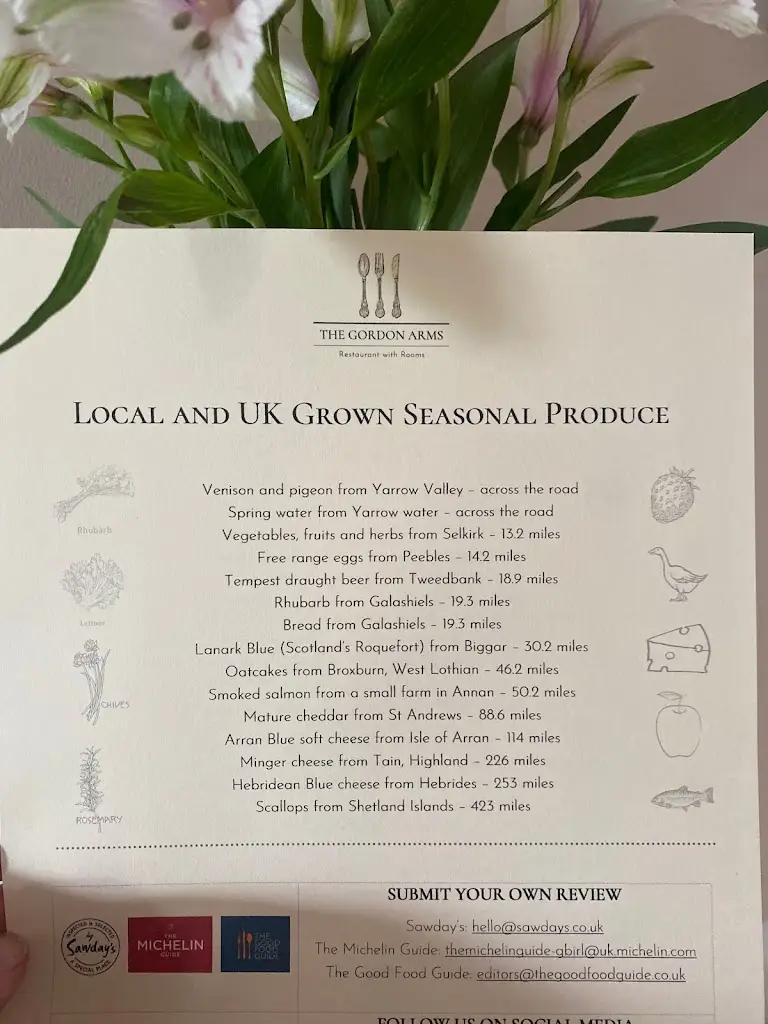 Menu_Award-Winning The Gordon Arms Restaurant with Rooms_Selkirk_image_2