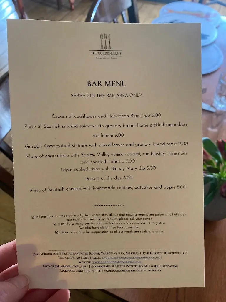 Menu_Award-Winning The Gordon Arms Restaurant with Rooms_Selkirk_image_4