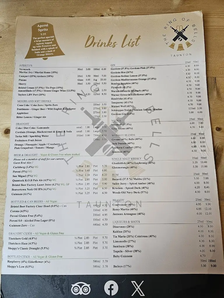 Menu_The Ring Of Bells_Bishops Lydeard_image_3