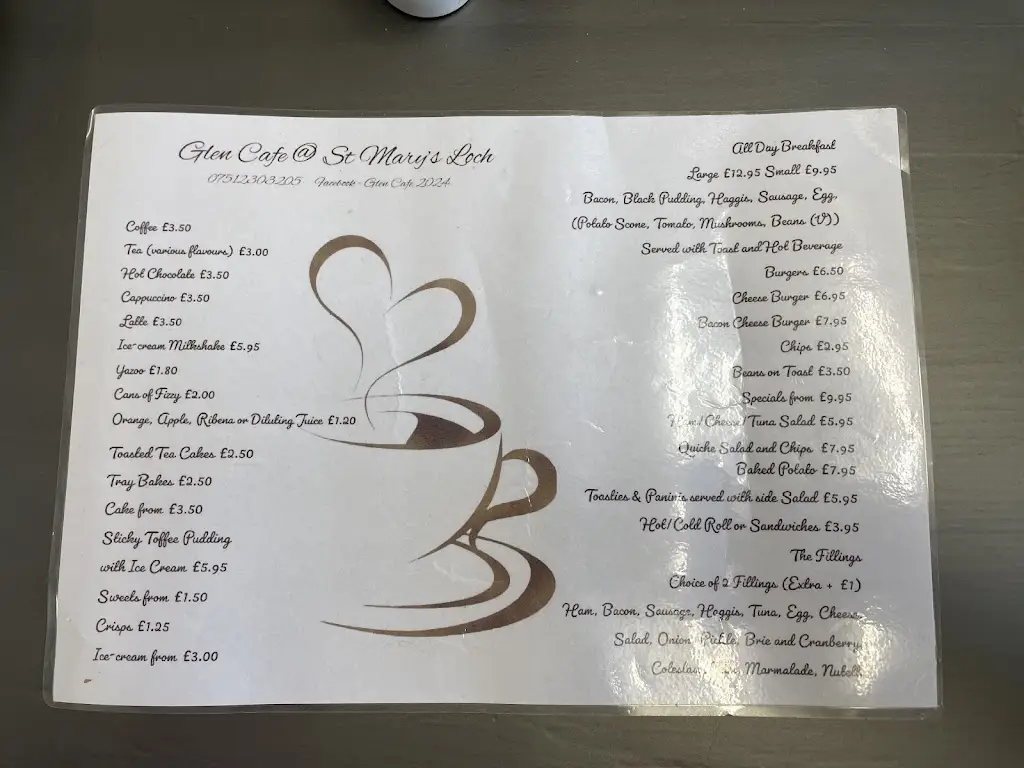 Menu_Glen Cafe @ St Mary's Loch_Selkirk_immagine_4
